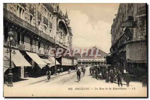 Cartes postales Orleans La Rue de la Republique