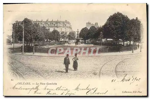 Cartes postales Orleans La Place Gambetta