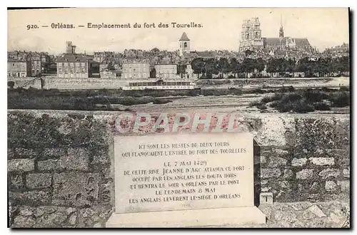 Cartes postales Orleans Emplacement du fort des Tourelles