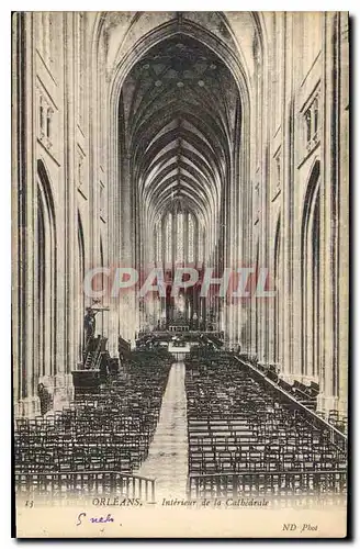 Cartes postales Orleans Interieur de la Cathedrale