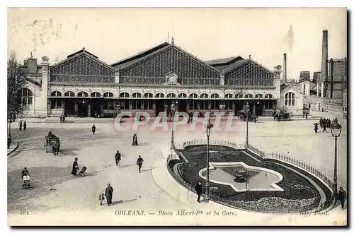 Cartes postales Orleans Place Albert I et la Gare