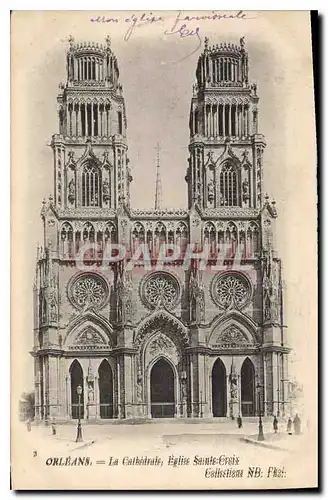 Cartes postales Orleans La Cathedrale Eglise Ste Croix