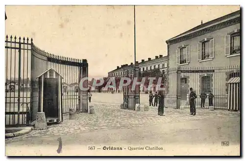 Ansichtskarte AK Orleans Quartier Chatillon Militaria