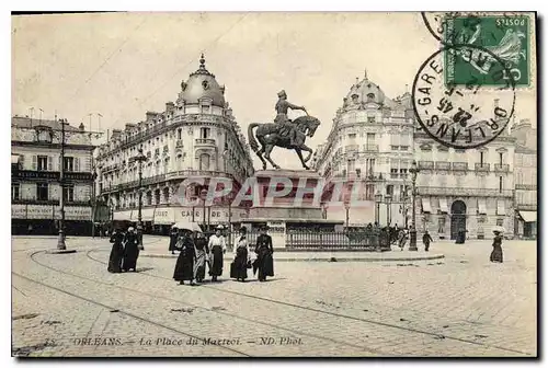 Cartes postales Orleans La Place du Martroi