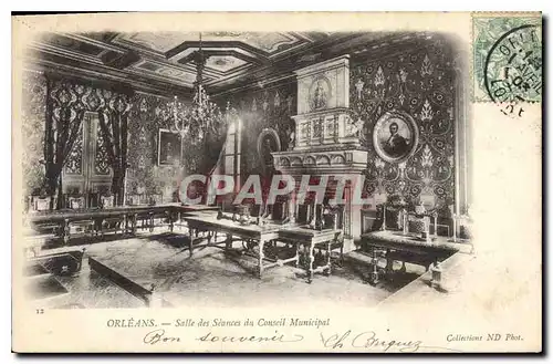 Cartes postales Orleans Salle des Seances du Conseil Municipal