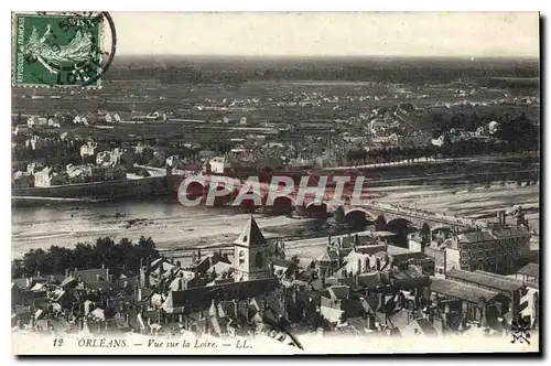 Cartes postales Orleans Vue sur la Loire