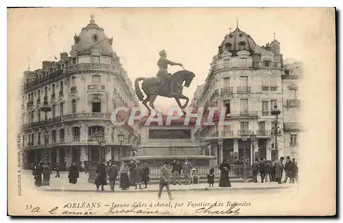 Cartes postales Orleans jeanne D'Arc a Cheval