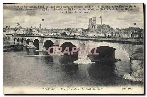 Cartes postales Orleans Vue generale et le Pont George V