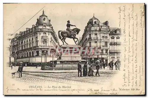 Cartes postales Orleans La Place du Martroi