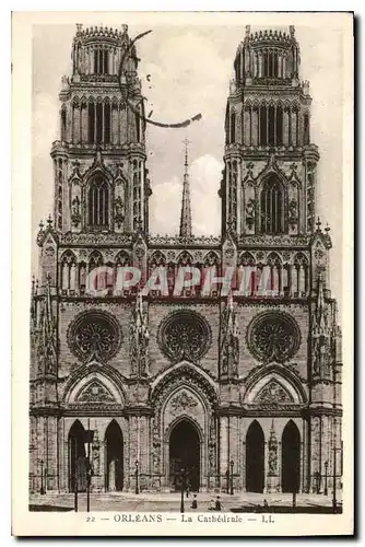 Cartes postales Orleans La Cathedrale
