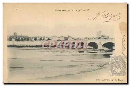 Cartes postales Orleans Vue generale sur la Loire