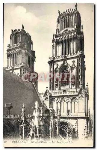 Cartes postales Orleans La Cathedrale Les Tours