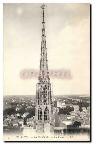 Cartes postales Orleans La Cathedrale La Flecbe