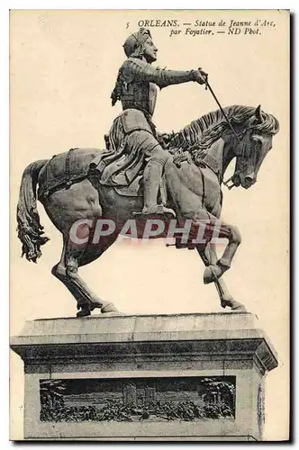 Cartes postales Orleans Statue de Jeanne d'Arc par Foyatier