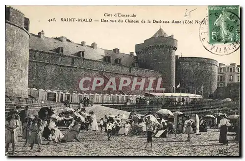 Ansichtskarte AK Cote d'Emeraude Saint Malo Une vue du Chayeau de la Duchesse Anne Cote Nord