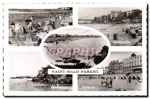 Cartes postales Saint Malo Parame La plage du casino La pointe de Rochebonne Hotel de la Plage