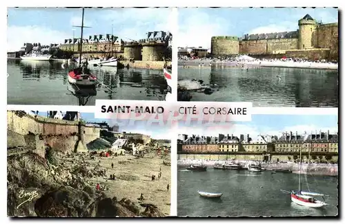 Cartes postales moderne Cote d'Emeraude Saint Malo Cite Corsaire Bateau