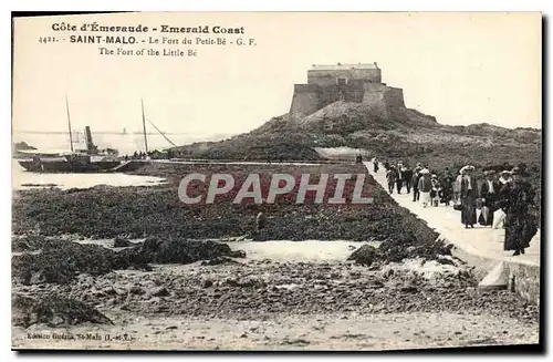 Cartes postales Cote d'Emeraude Emerald Coast Saint Malo Le Fort du Petit Be Bateau