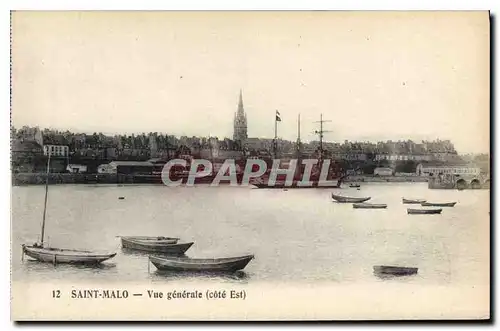 Ansichtskarte AK Saint Malo Vue generale Cote Est