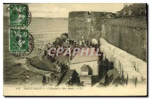 Cartes postales Saint Malo l'Eventail a Mer haute