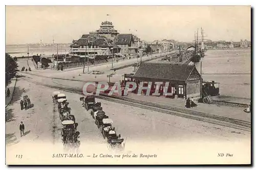 Cartes postales Saint Malo Le Cassino vye prise des Remparts