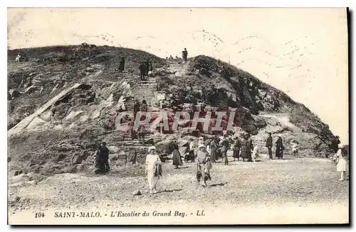 Cartes postales Saint Malo l'Escalier du Grand Bey