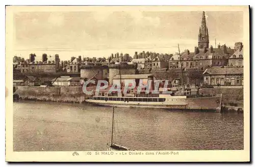 Cartes postales Saint Malo Le Dinard dans l'Avant Port Bateau