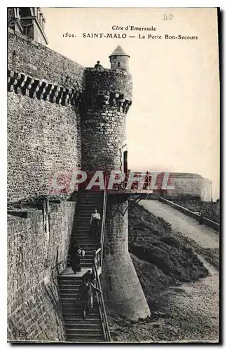 Ansichtskarte AK Cote d'Emeraude Saint Malo La Porte Bon Secours