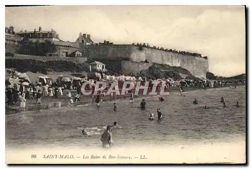 Cartes postales Saint Malo Les Bains de Bon Secours