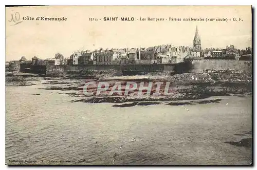 Ansichtskarte AK Cote d'Emeraude Saint Malo Les Remparts