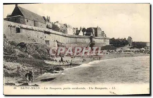 Ansichtskarte AK Cote d'Emeraude Saint Malo Les Remparts partie occidentale