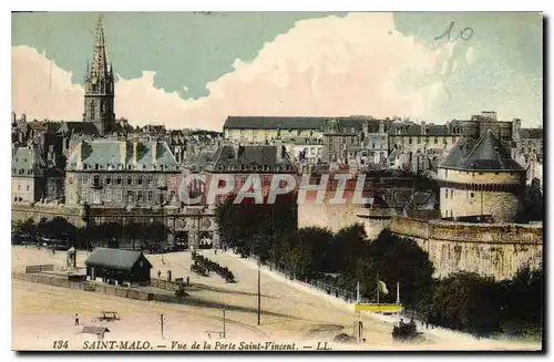 Cartes postales Saint Malo Vue de la Porte Saint Vincent