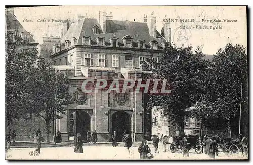 Cartes postales Cote d'Emeraude Saint Malo Porte Saint Vincent