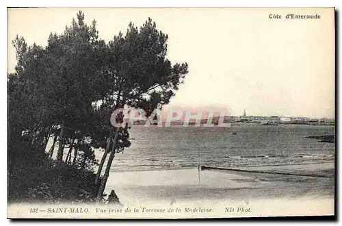 Ansichtskarte AK Cote d'Emeraude Saint Malo Vue prise de la Terrasse d la Madeleine