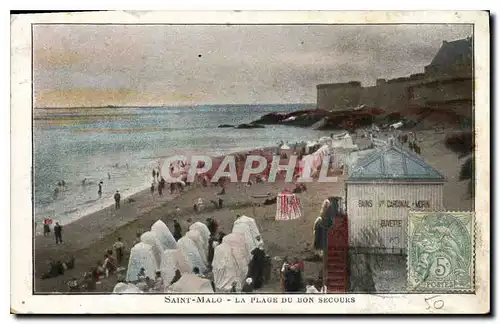 Cartes postales Saint Malo La Plage du Bon Secours