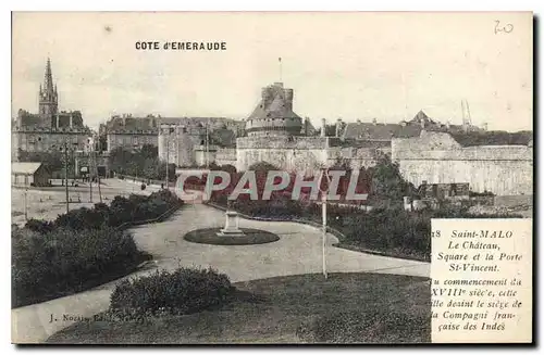 Cartes postales Cote d'Emeraude Saint Malo Le Chateau