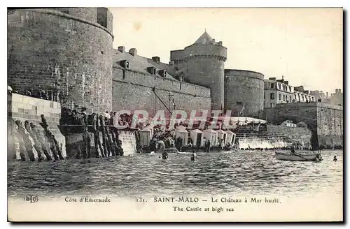 Cartes postales Cote d'Emeraude Saint Malo Le Chateau a Mer haute