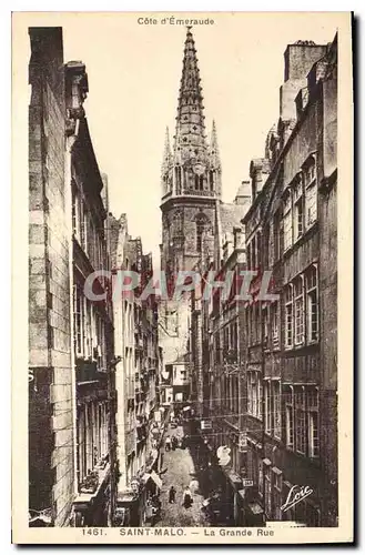 Cartes postales Saint Malo La Garnde Rue