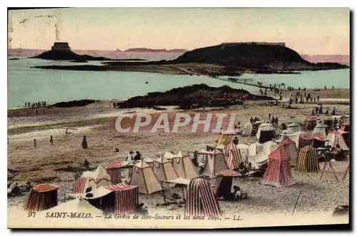 Cartes postales Saint Malo Bon Secours et les deux Beys