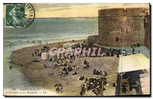 Cartes postales Saint Malo l'Eventuail vu des Remparts