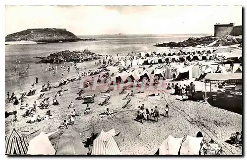 Ansichtskarte AK En Bretagne Cote d'Emeraude Saint Malo La Plage de Bon Secours