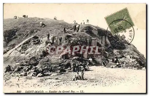 Cartes postales Saint Malo Escaliet du Grand Bey