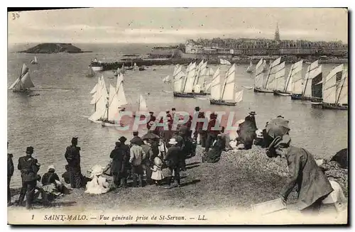 Cartes postales Saint Malo vue generale prise de St Servan