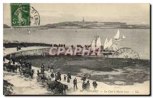 Cartes postales Dinard la Cale a Maree basse