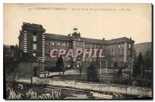 Ansichtskarte AK Clermont Ferrand vue de l'Ecole Normale d'Institutriees