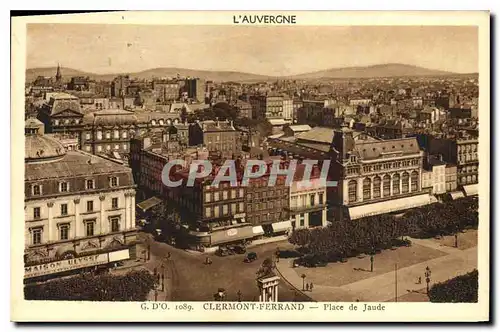 Cartes postales L'Auvergne Clermont Ferrand place de Jaude