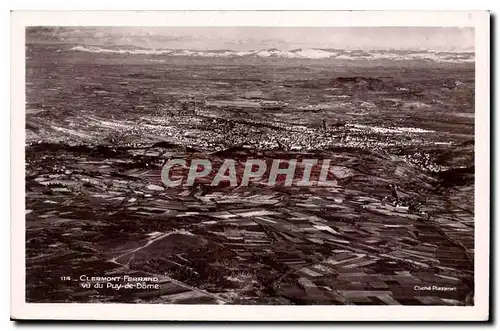 Cartes postales Clermont Ferrand vu du Puy de Dome