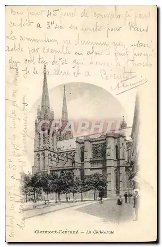 Cartes postales Clermont Ferrand la cathedrale