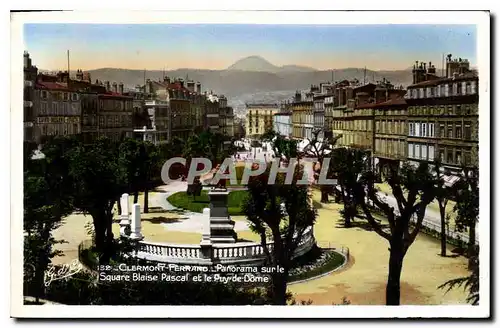 Cartes postales Clermont Ferrand panorama sur le Square Blaise Pascal et le Puy de Dome