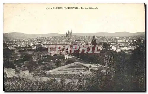 Cartes postales Clermont Ferrand la vue generale